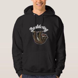 Funny Bouldering Sloth Free Rock Hoodie