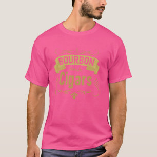 Funny Bourbon Cigar Lover Smoking T-Shirt
