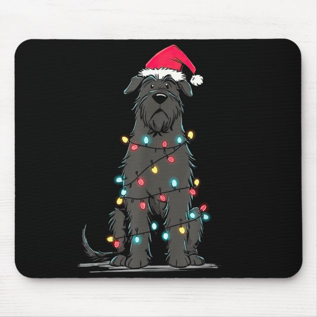 Funny Bouvier Des Flandres Christmas Graphics Dog  Mouse Mat (Front)