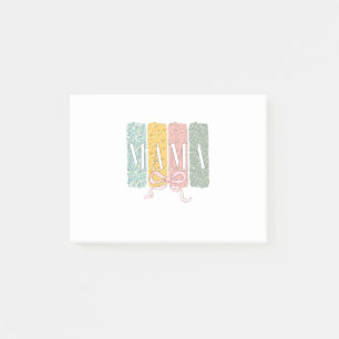 Funny Bow Coquette Mama Flowers Mother’s Day Post-it Notes
