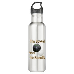 Funny Bowled Beautiful Lawn Bowls, Water Bottle