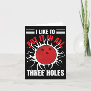 Funny Bowler Quote Bowling Card