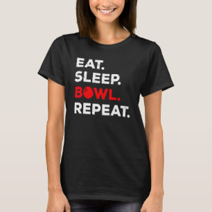 Funny Bowling Art For Men Women Kids Bowling Playe T-Shirt