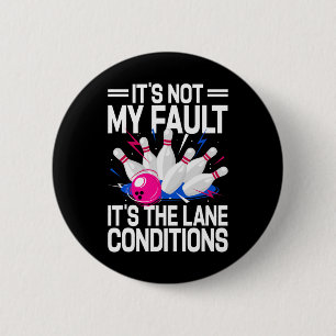 Funny Bowling Art For Women Men Bowler Bowling 6 Cm Round Badge