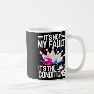 Funny Bowling Art For Women Men Bowler Bowling Coffee Mug