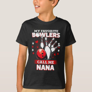 Funny Bowling Bowler My Favourite Bowler Calls Me T-Shirt
