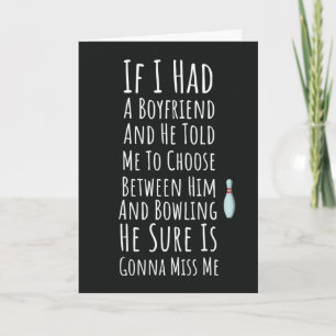Funny Bowling Cards For Women Bowler Sports Humor