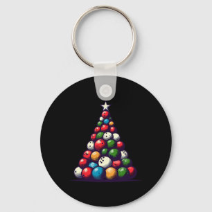 Funny Bowling Christmas Tree Lights For Men Women Key Ring