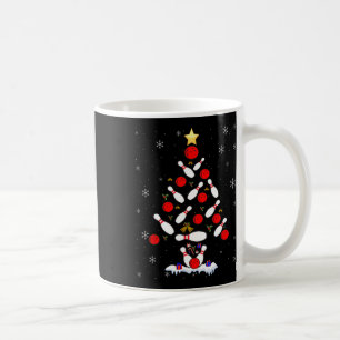 Funny Bowling Christmas Tree Lights Xmas For Men W Coffee Mug