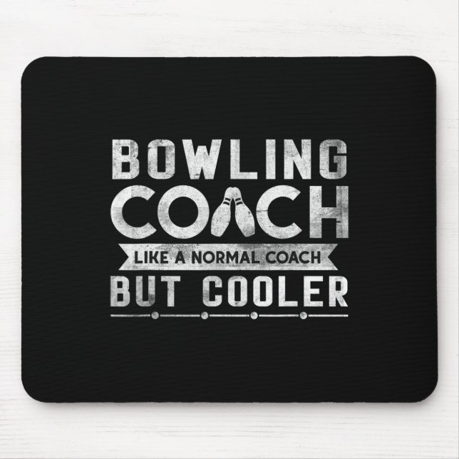 Funny Bowling Coach Definition Bowling Coach  Mouse Mat (Front)