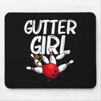 Funny Bowling Design For Girls Women Bowler Bowlin Mouse Mat