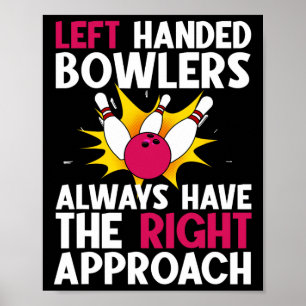 Funny Bowling Design For Men Women Kids Bowler Bow Poster