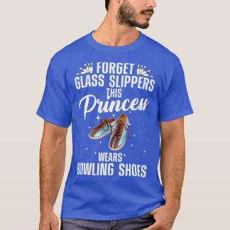Funny Bowling Design For Women Girls Bowling Shoes T-Shirt