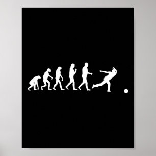 Funny Bowling Evolution Gift Bowler Sports Player  Poster