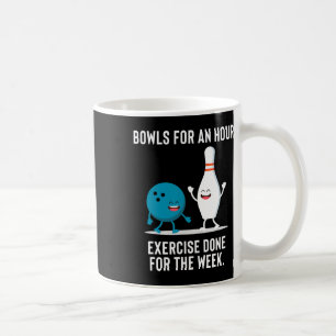 Funny Bowling Gift For Men Women Or Lazy People  Coffee Mug