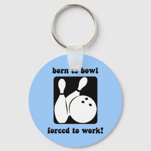 Funny bowling key ring