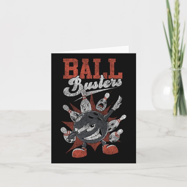 Funny Bowling Ll Busters  Card (Front)