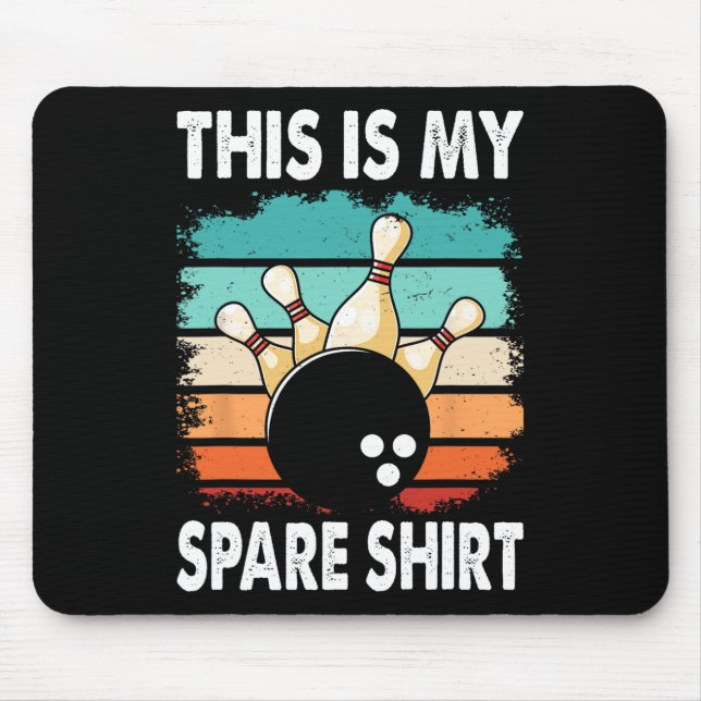 Funny Bowling Lover Bowler This Is My Spare 2  Mouse Mat (Front)