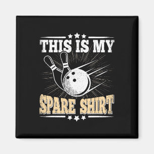 Funny Bowling Lover Bowler This Is My Spare 3  Magnet