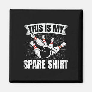 Funny Bowling Lover Bowler This Is My Spare Magnet