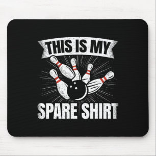 Funny Bowling Lover Bowler This Is My Spare Mouse Mat