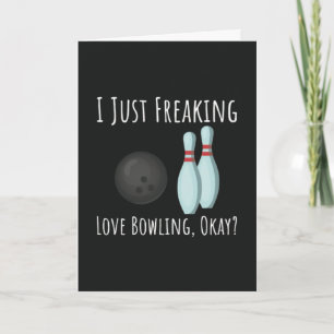 Funny Bowling Lover Cards Bowler Sport Humor