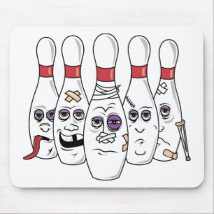 Funny Bowling Mouse Mat