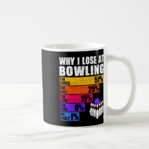 Funny Bowling Percentage Loss - Why I Lose At Bowl Coffee Mug