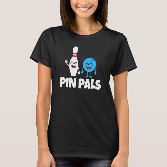 Funny Bowling Pin Pals T-Shirt (Front)