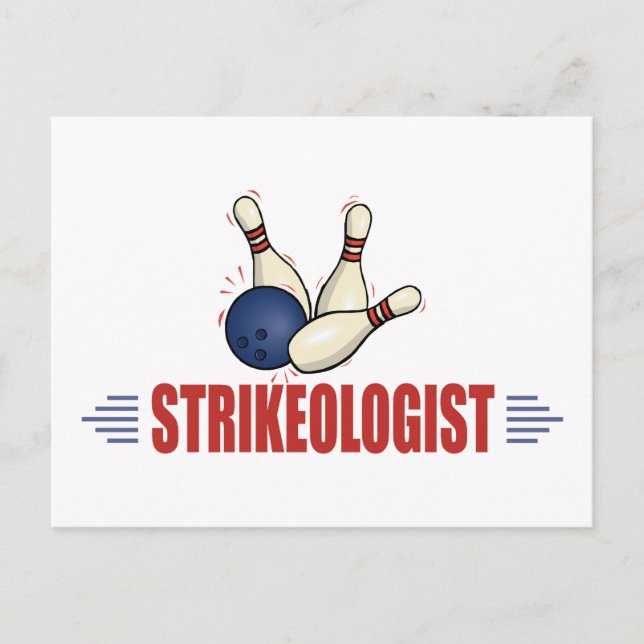 Funny Bowling Postcard (Front)