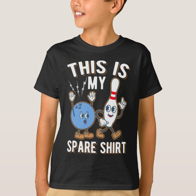 Funny Bowling Quote This is my Spare T-Shirt (Front)