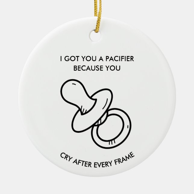 Funny Bowling, Sarcastic Gag Gift for Bowlers  Ceramic Tree Decoration (Front)