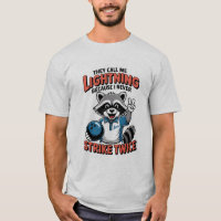 Funny Bowling Saying Lightning Strike Twice Humour