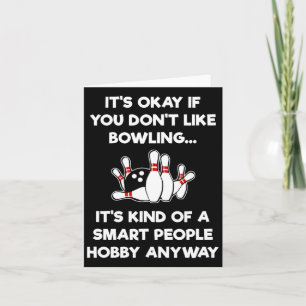 Funny Bowling - Smart People Card