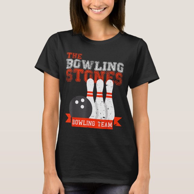 Funny Bowling Stones - Bowl Srts Team  T-Shirt (Front)
