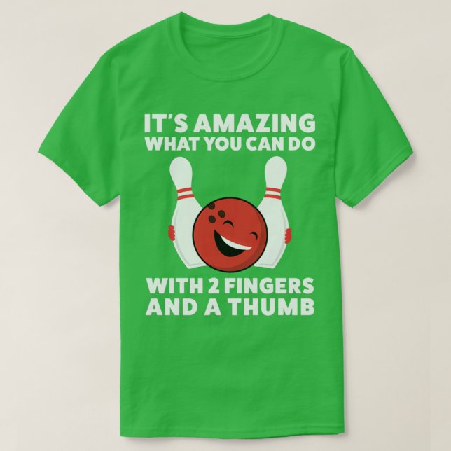 Funny Bowling T For Men T T-Shirt (Design Front)