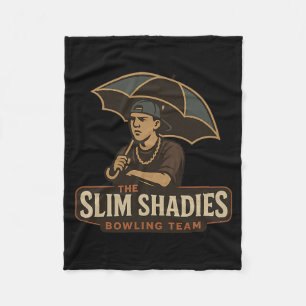Funny Bowling Team Funny Bowler Bowling Fleece Blanket
