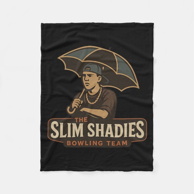 Funny Bowling Team Funny Bowler Bowling  Fleece Blanket (Front)