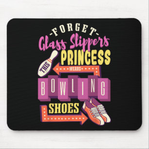 Funny Bowling Women Mouse Mat