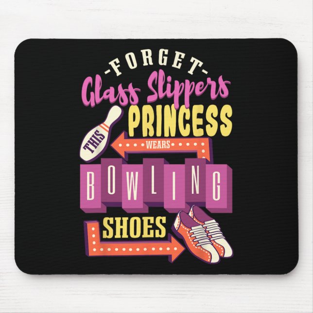 Funny Bowling Women  Mouse Mat (Front)