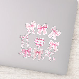 Funny Bows Before Bros Coquette Pink Gift For Her