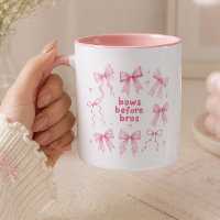 Funny Bows Before Bros Cute Pink Coquette Gift