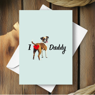 Funny Boxer Dog From Pet Dog Bum Butt Fathers Day  Card