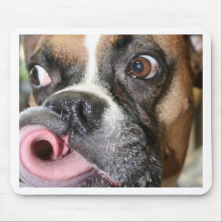 Funny Boxer Dog Mouse Mat