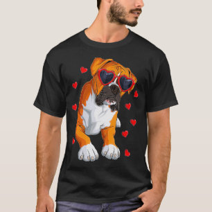 Funny Boxer Dog Valentine's Day Boxer Lover3  T-Shirt