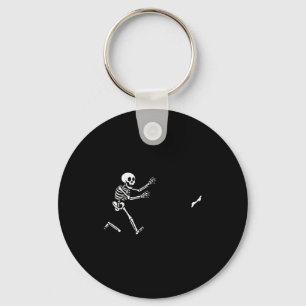 Funny Boxer Running Skeleton Halloween  Key Ring