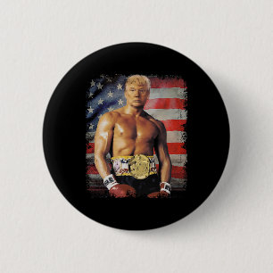 Funny Boxer Trump Trump Rocky Meme 6 Cm Round Badge