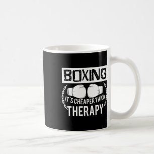 Funny Boxing Better Than Therapy Gloves Lovers Gif Coffee Mug