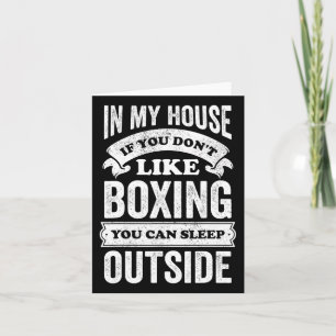 Funny Boxing Boxer Joke Sports Sporting Hob Card