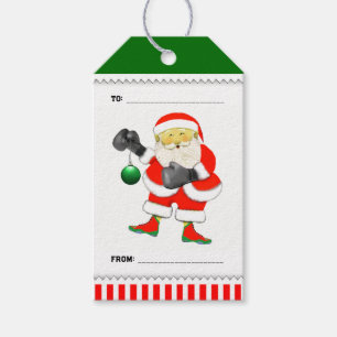 Funny Boxing Christmas Gift Tags